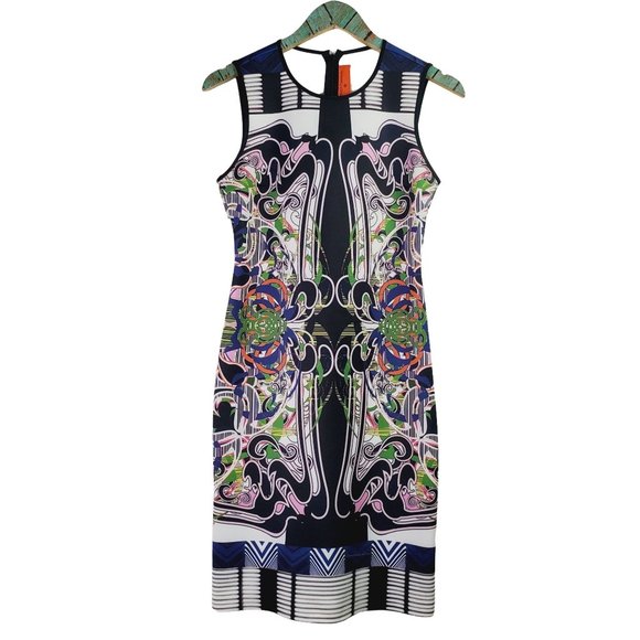 Clover Canyon Scarf Wrap Scuba Bodycon Dress, Sz M, NWOT - Picture 3 of 12